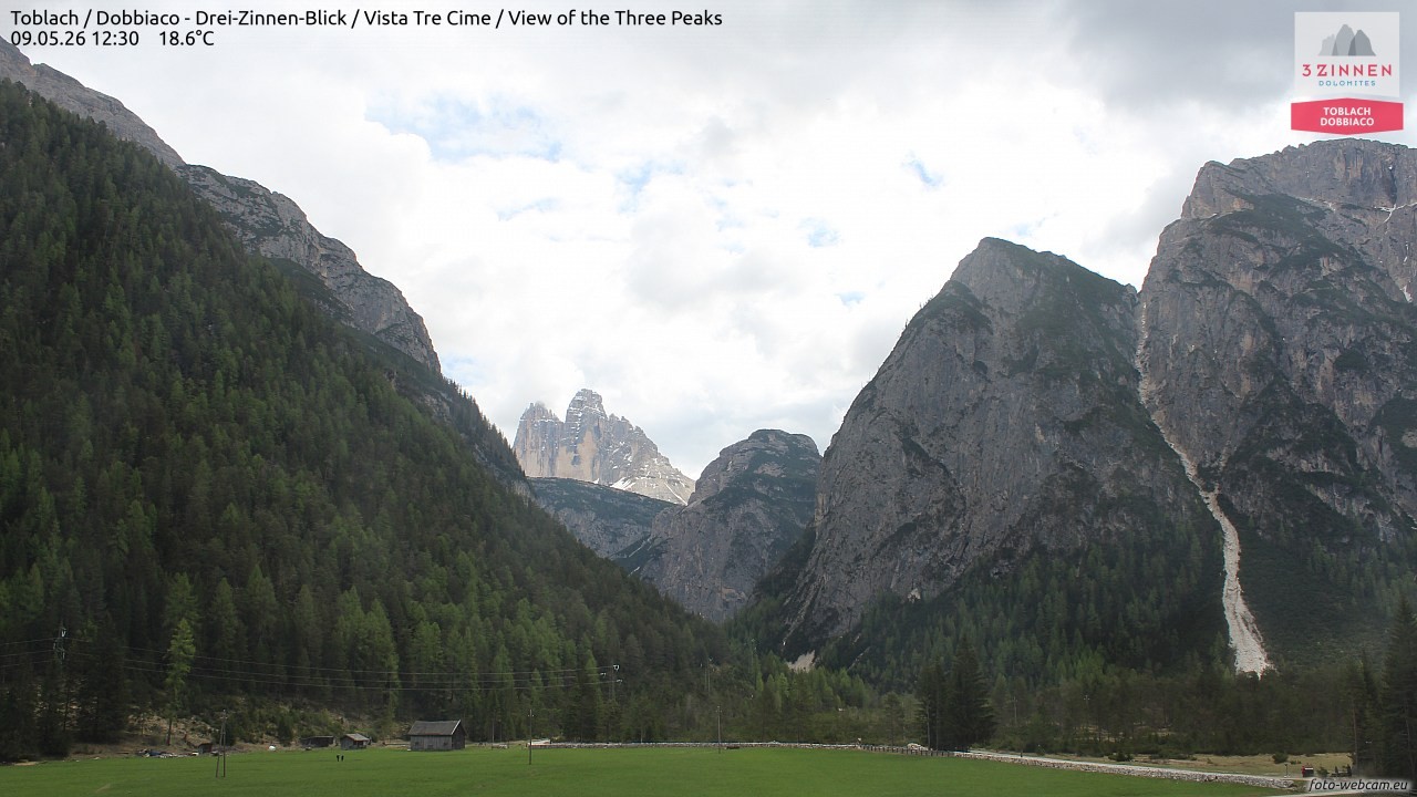 Archiv Foto Webcam Toblach (Drei Zinnen)