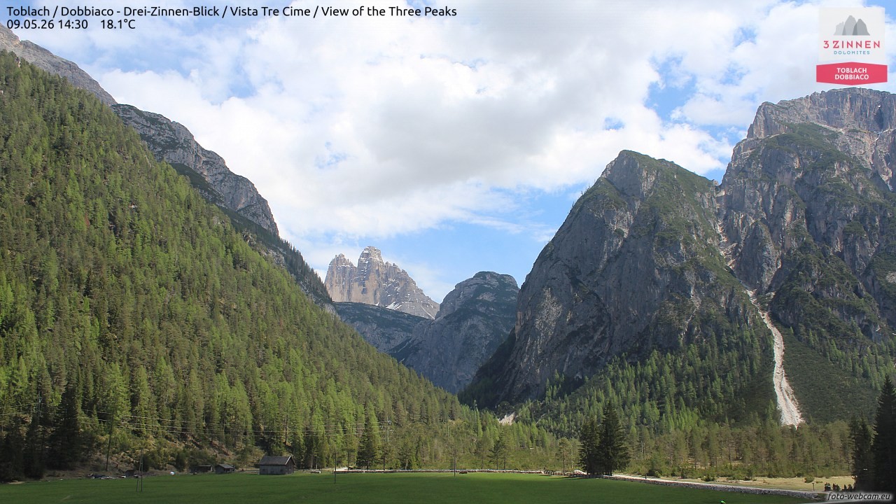 Archiv Foto Webcam Toblach (Drei Zinnen)