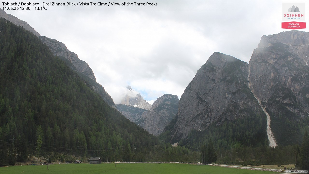 Archived image Webcam Toblach (Pustertal valley)