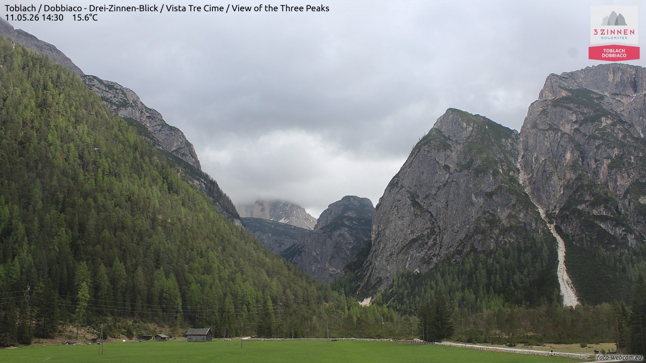 Archived image Webcam Toblach (Pustertal valley)