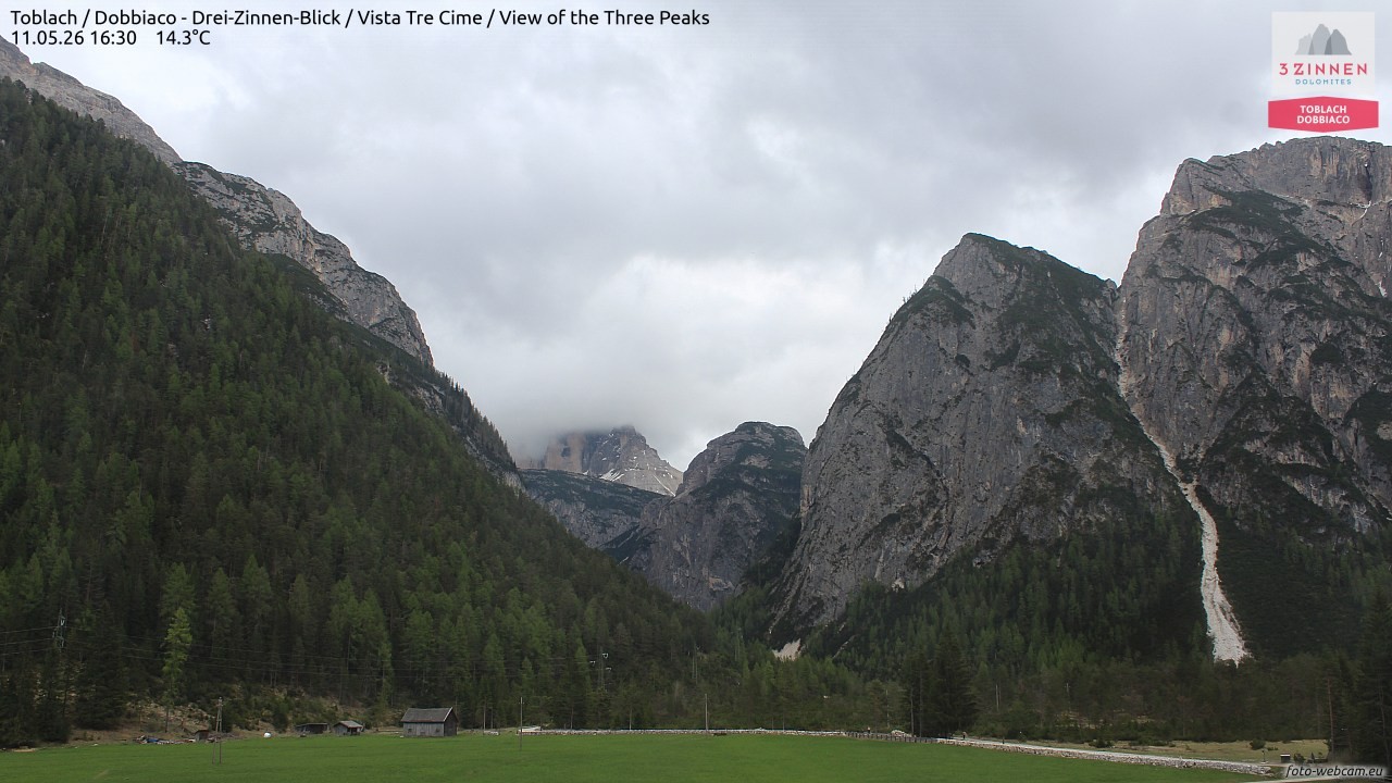 Archived image Webcam Toblach (Pustertal valley)