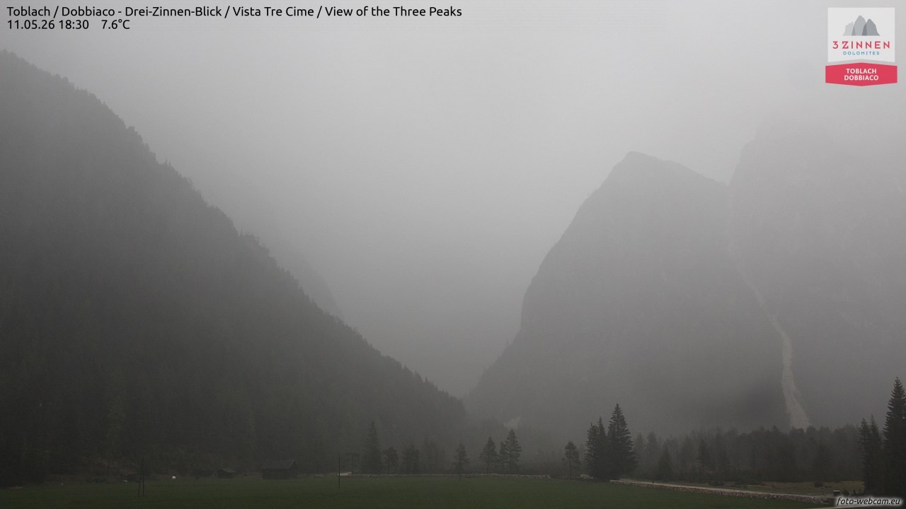 Archived image Webcam Toblach (Pustertal valley)