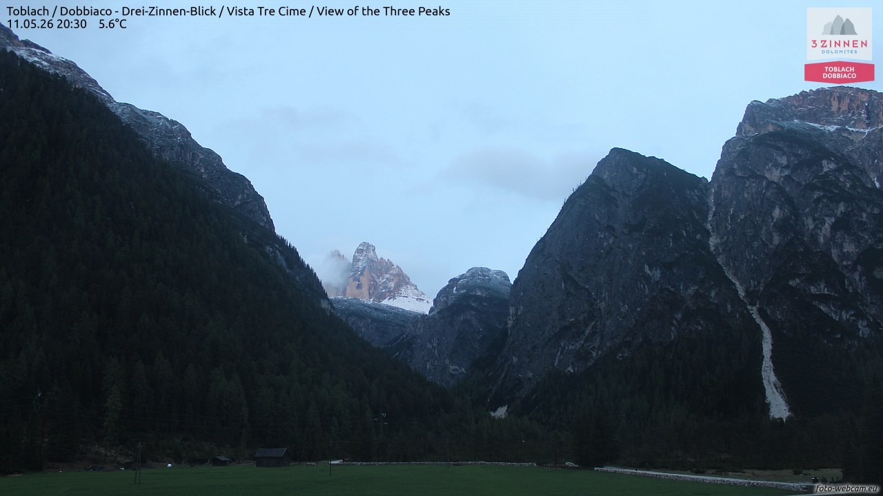 Archived image Webcam Toblach (Pustertal valley)