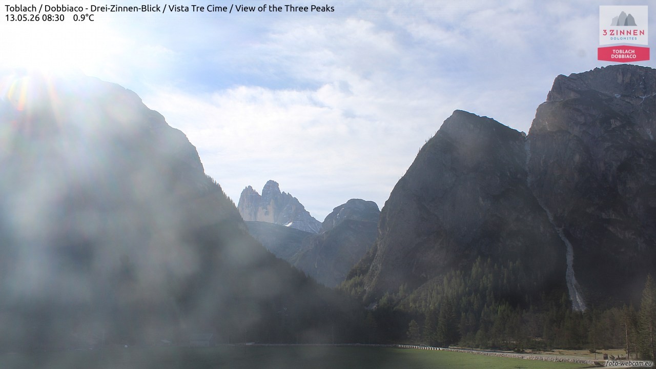 Archiv Foto Webcam Toblach (Drei Zinnen)