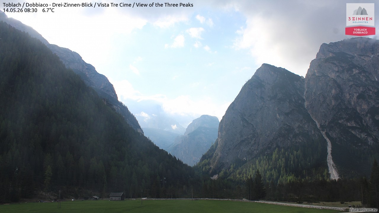 Archiv Foto Webcam Toblach (Drei Zinnen)