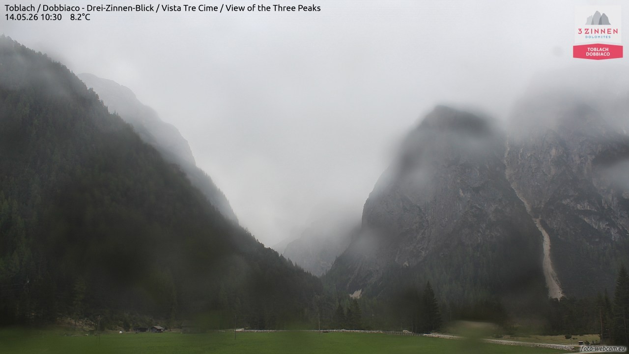 Archived image Webcam Toblach (Pustertal valley)
