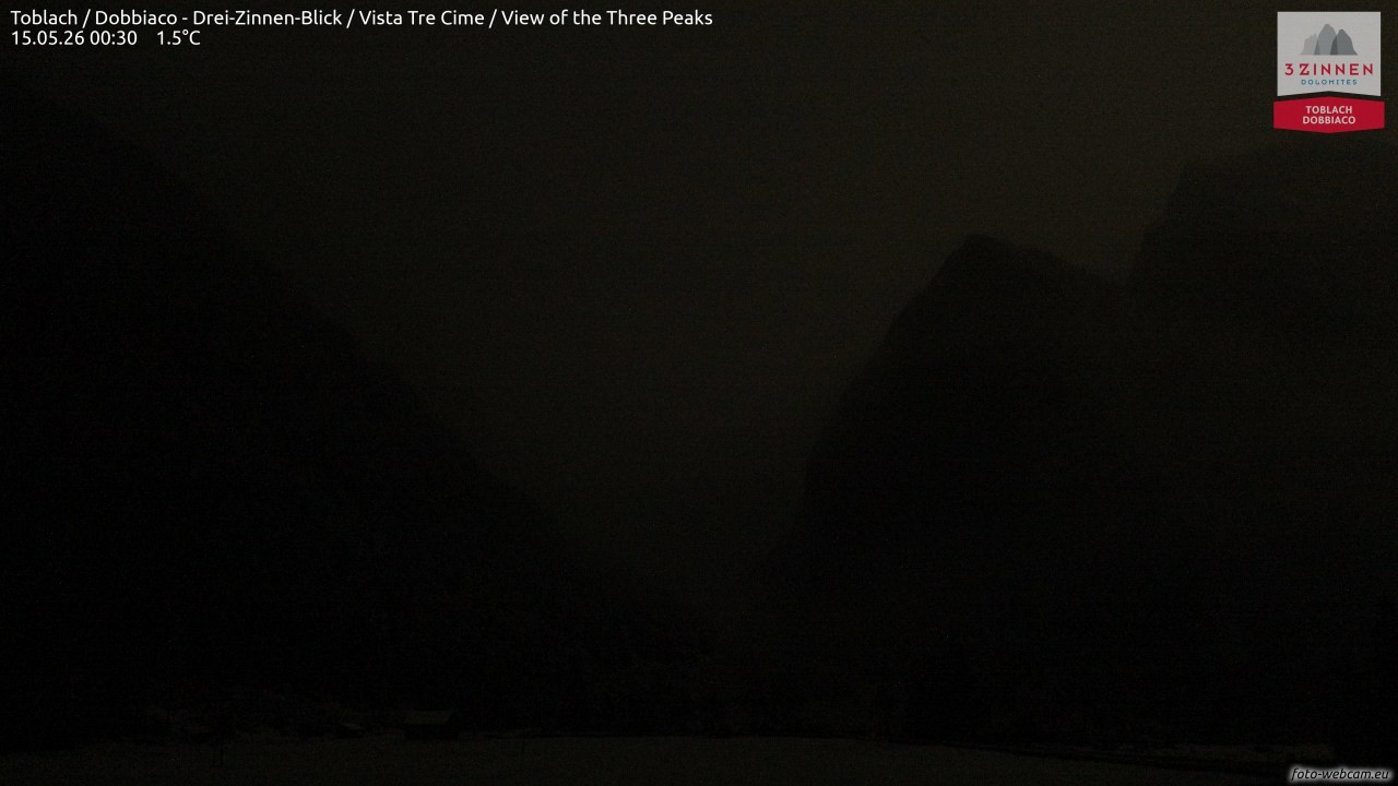 Archiv Foto Webcam Toblach (Drei Zinnen)