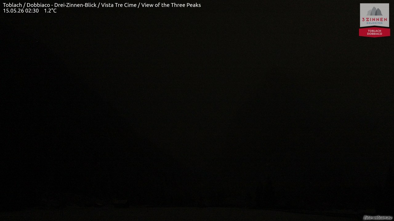 Archiv Foto Webcam Toblach (Drei Zinnen)