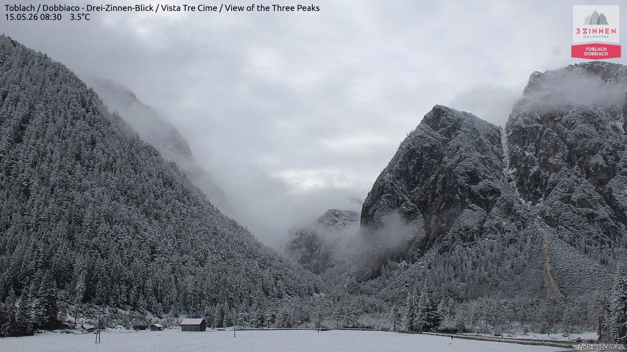 Archiv Foto Webcam Toblach (Drei Zinnen)