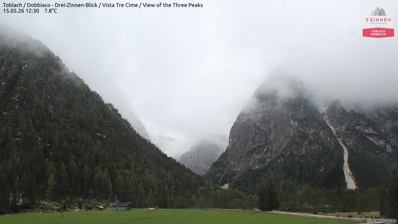 Archiv Foto Webcam Toblach (Drei Zinnen)