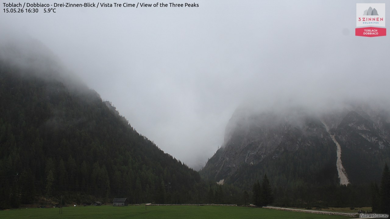Archiv Foto Webcam Toblach (Drei Zinnen)