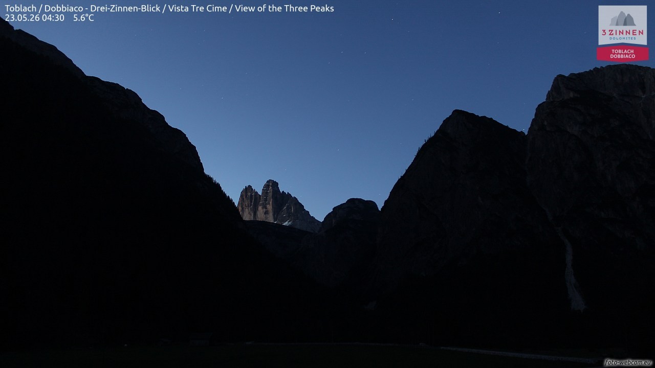Archived image Webcam Toblach (Pustertal valley)