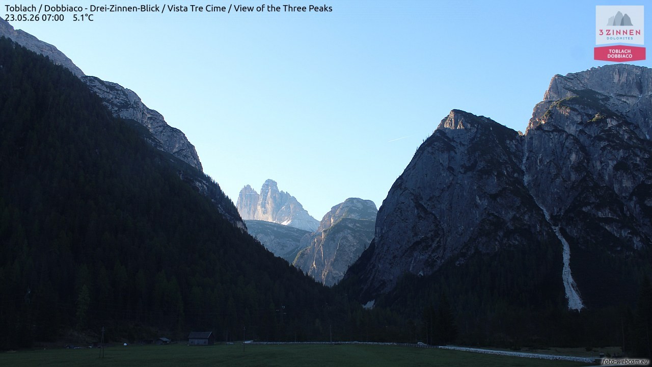 Archived image Webcam Toblach (Pustertal valley)