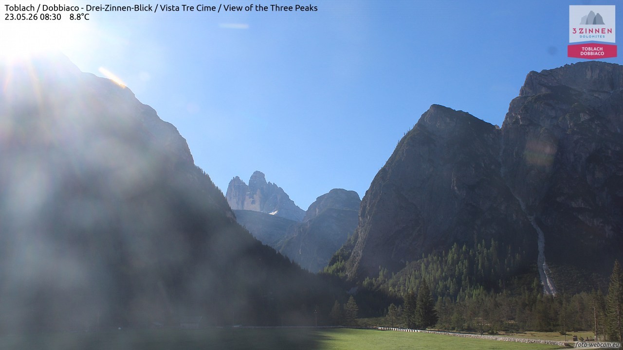 Archived image Webcam Toblach (Pustertal valley)