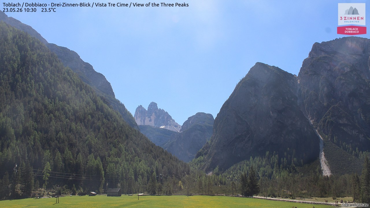 Archived image Webcam Toblach (Pustertal valley)