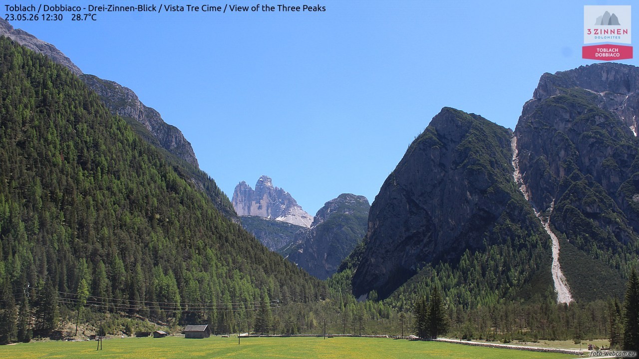 Archived image Webcam Toblach (Pustertal valley)