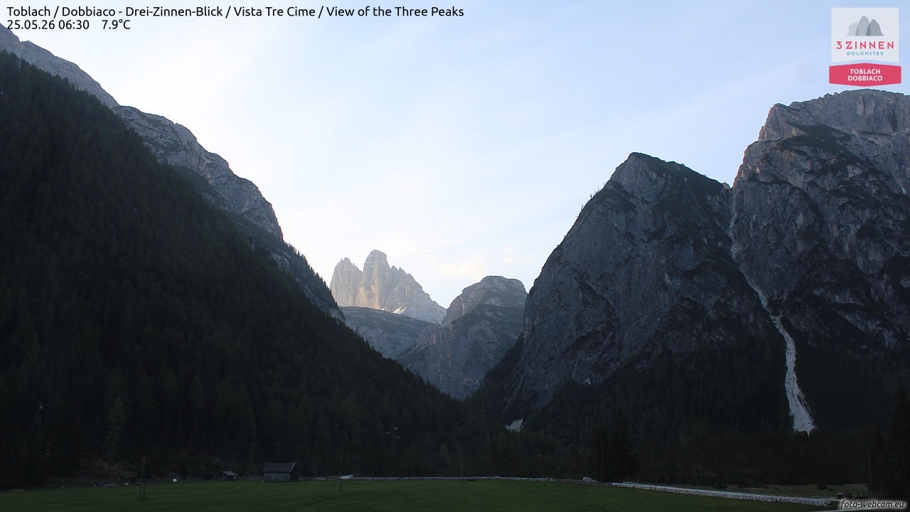 Archiv Foto Webcam Toblach (Drei Zinnen)