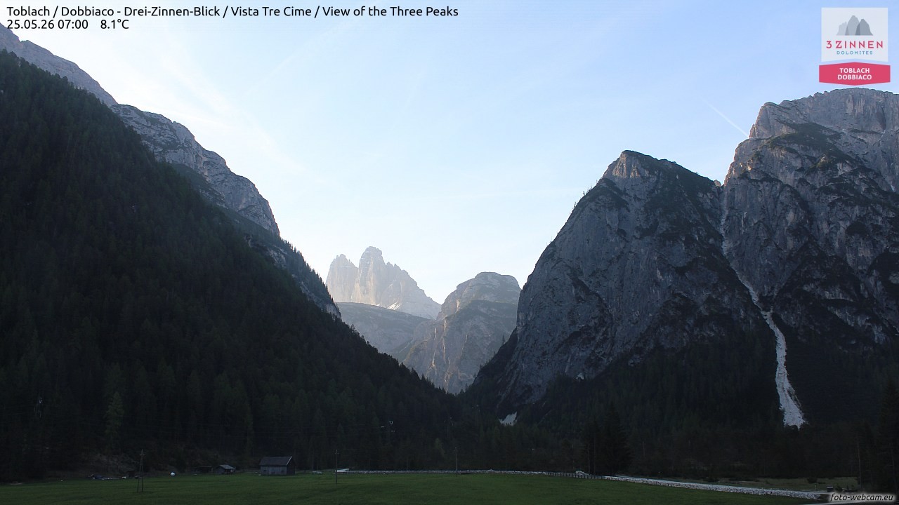Archiv Foto Webcam Toblach (Drei Zinnen)