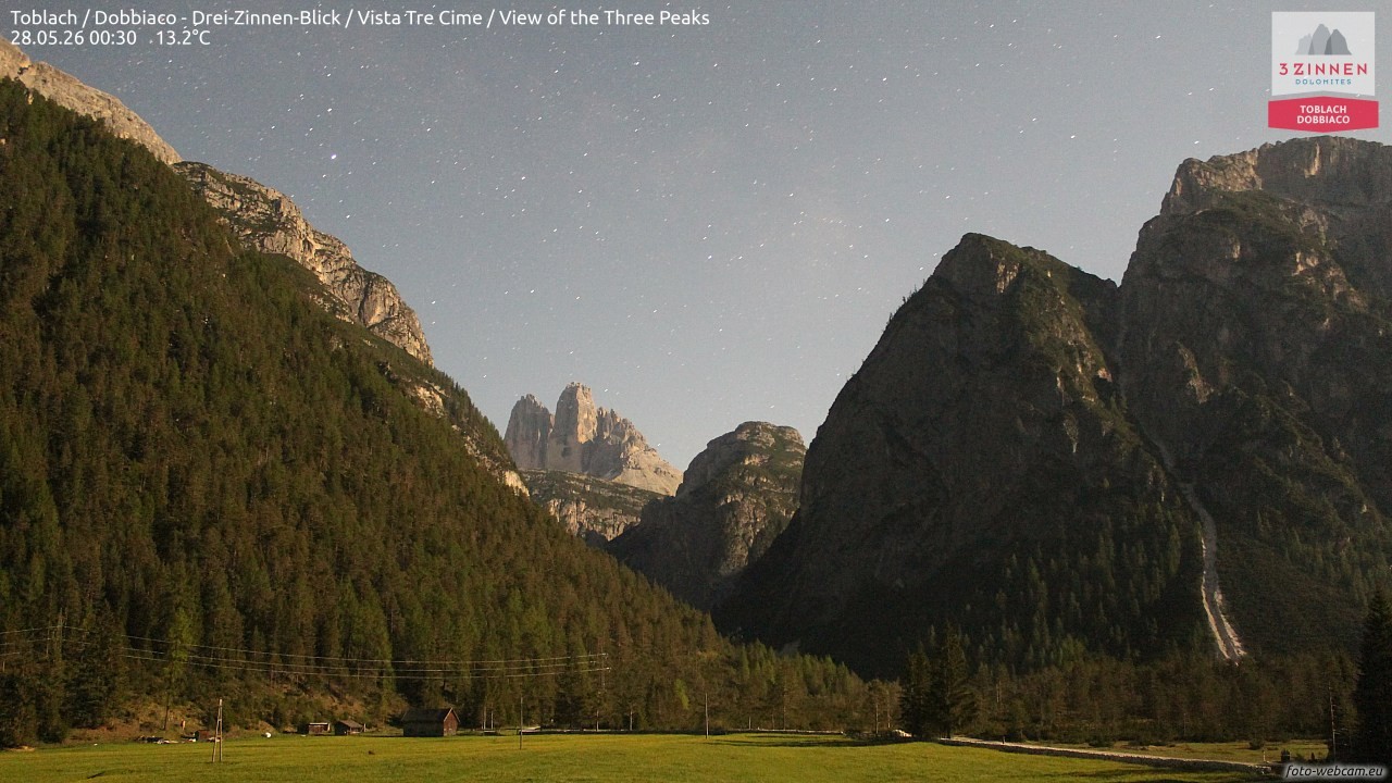 Archived image Webcam Toblach (Pustertal valley)