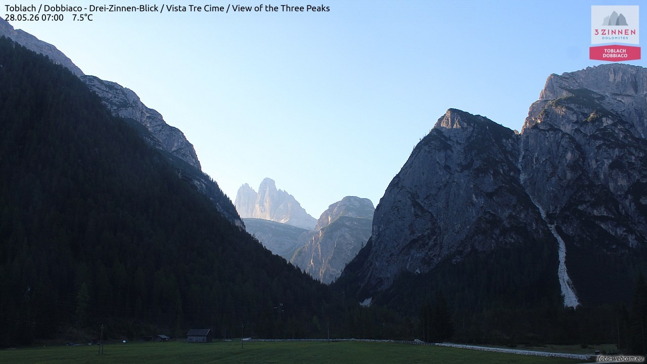 Archived image Webcam Toblach (Pustertal valley)