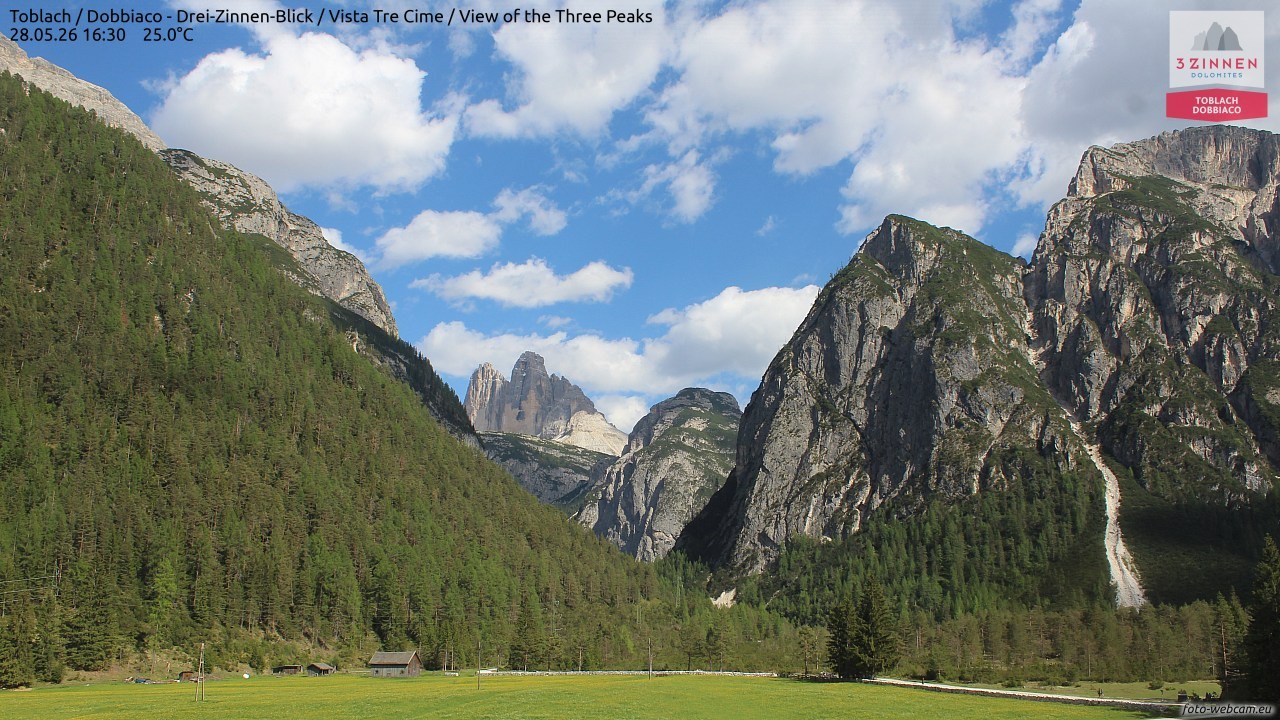 Archived image Webcam Toblach (Pustertal valley)