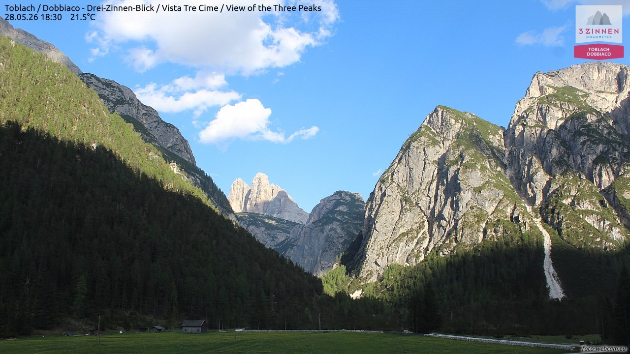 Archived image Webcam Toblach (Pustertal valley)