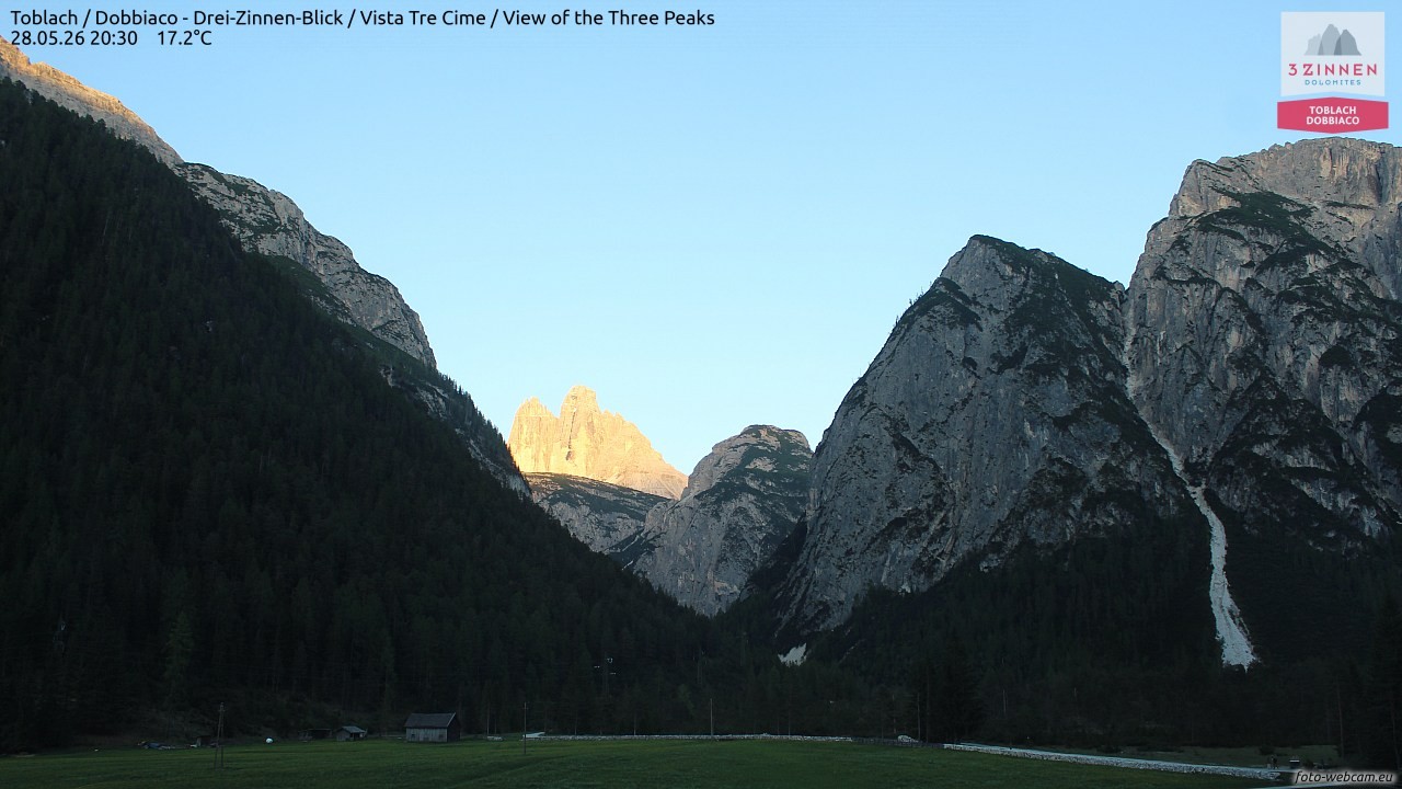 Archived image Webcam Toblach (Pustertal valley)