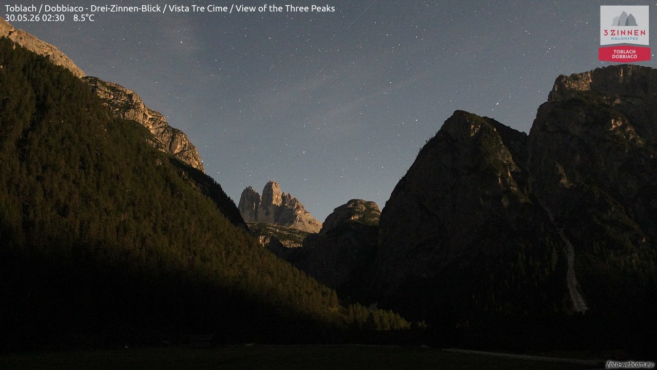 Archived image Webcam Toblach (Pustertal valley)