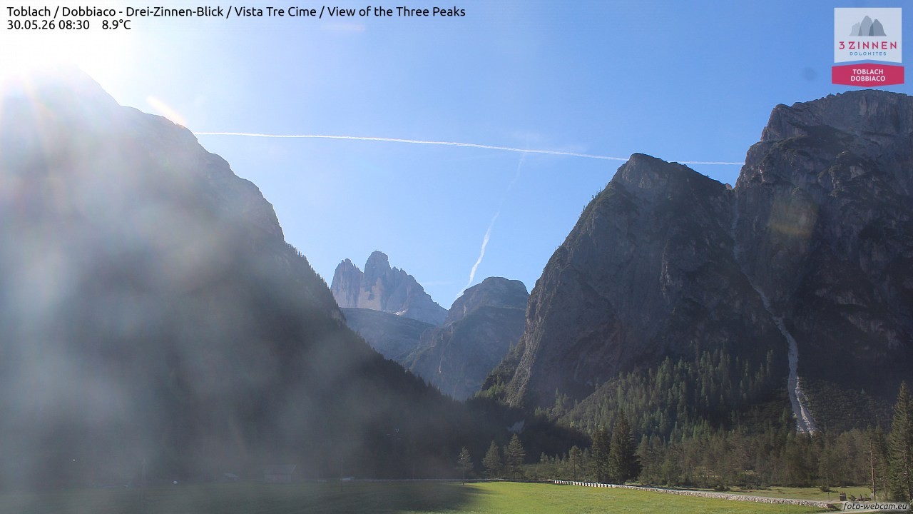 Archiv Foto Webcam Toblach (Drei Zinnen)