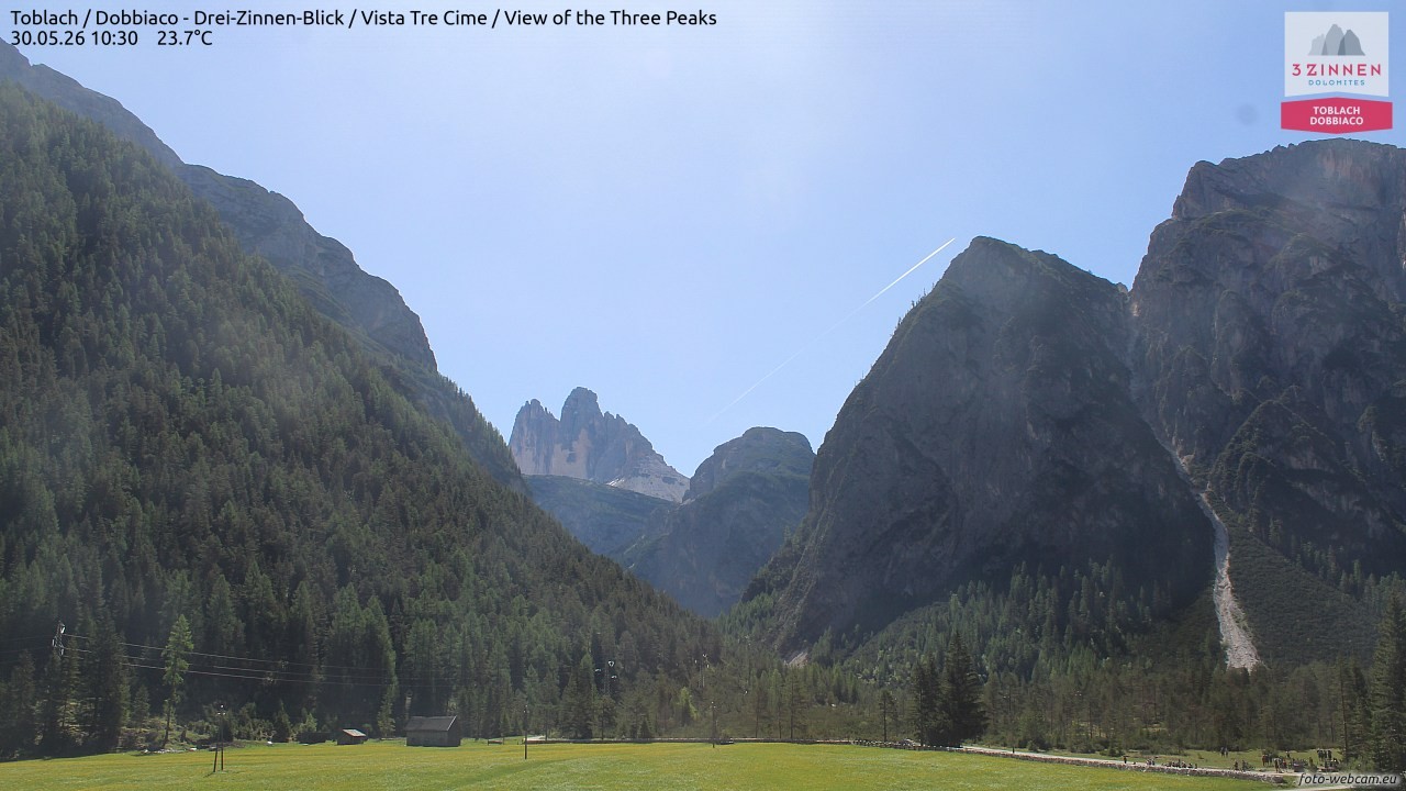 Archiv Foto Webcam Toblach (Drei Zinnen)