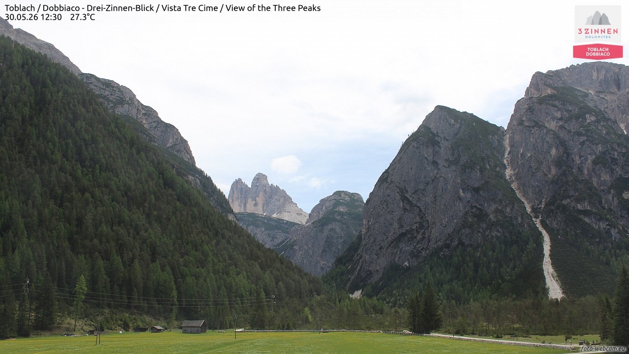 Archiv Foto Webcam Toblach (Drei Zinnen)