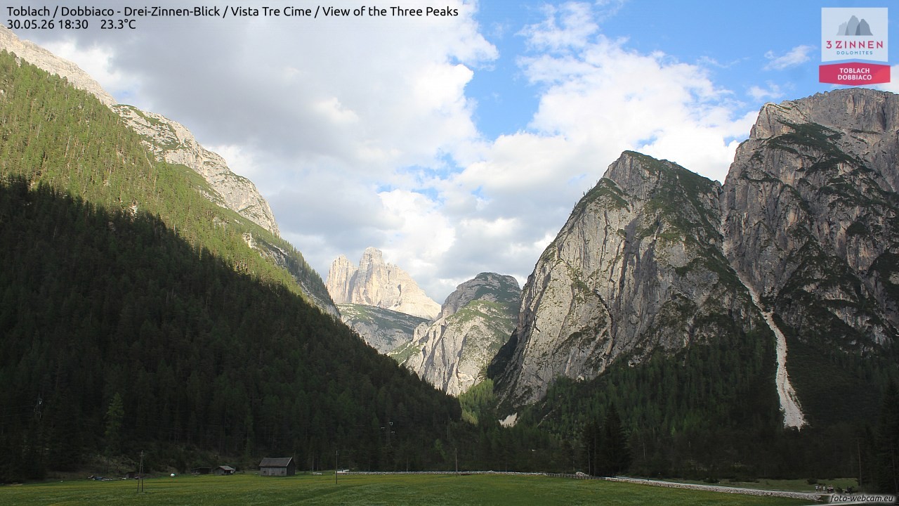 Archiv Foto Webcam Toblach (Drei Zinnen)