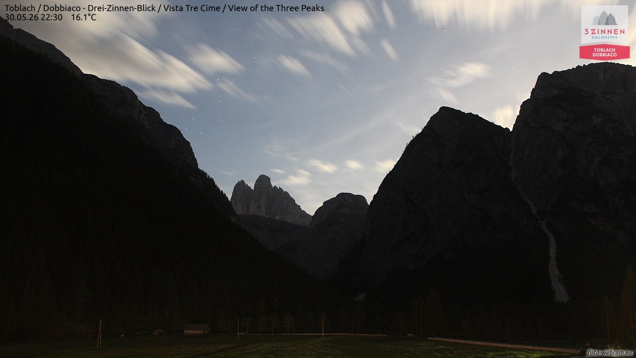 Archiv Foto Webcam Toblach (Drei Zinnen)