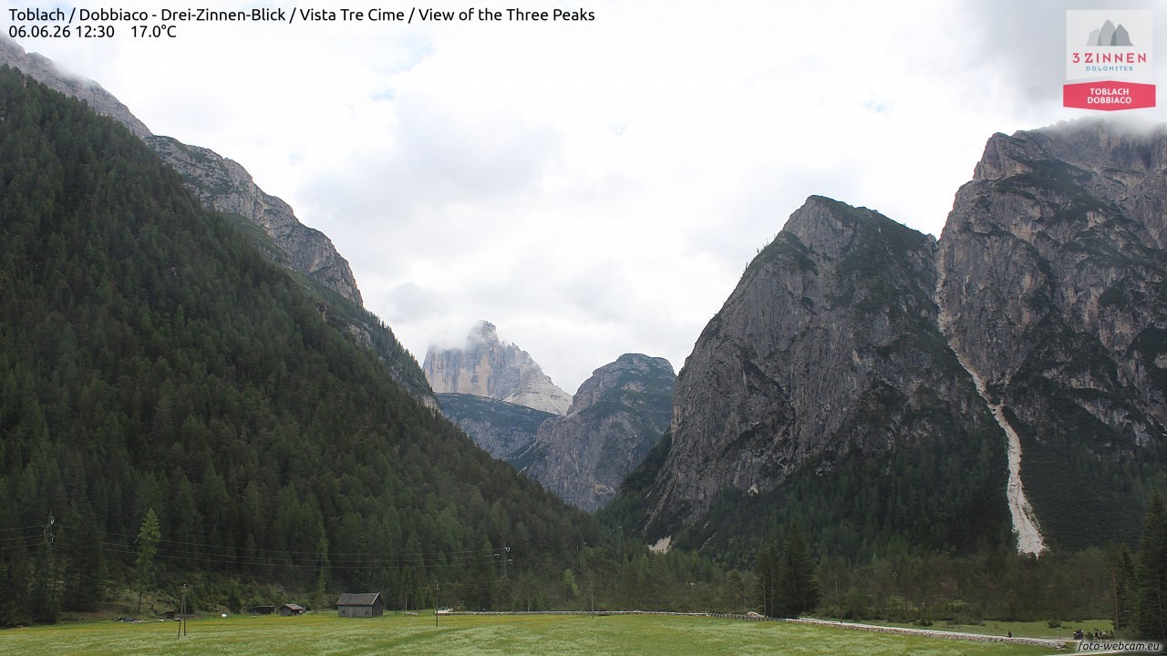 Archived image Webcam Toblach (Pustertal valley)