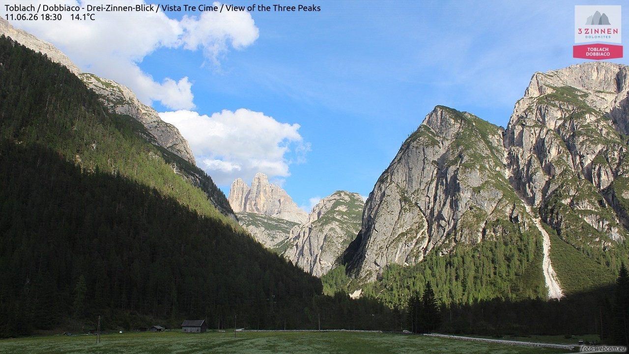 Archiv Foto Webcam Toblach (Drei Zinnen)