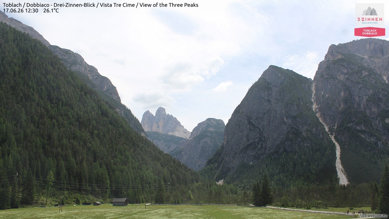 Archived image Webcam Toblach (Pustertal valley)