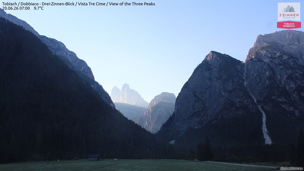 Archived image Webcam Toblach (Pustertal valley)