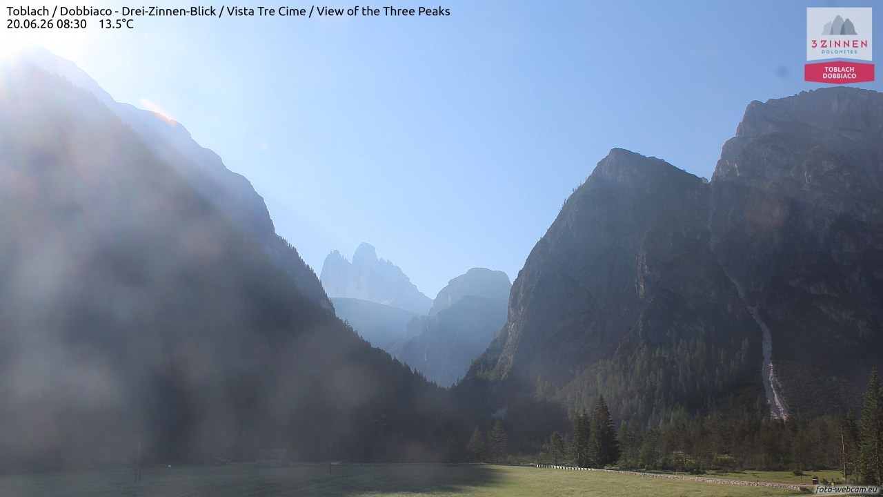 Archived image Webcam Toblach (Pustertal valley)