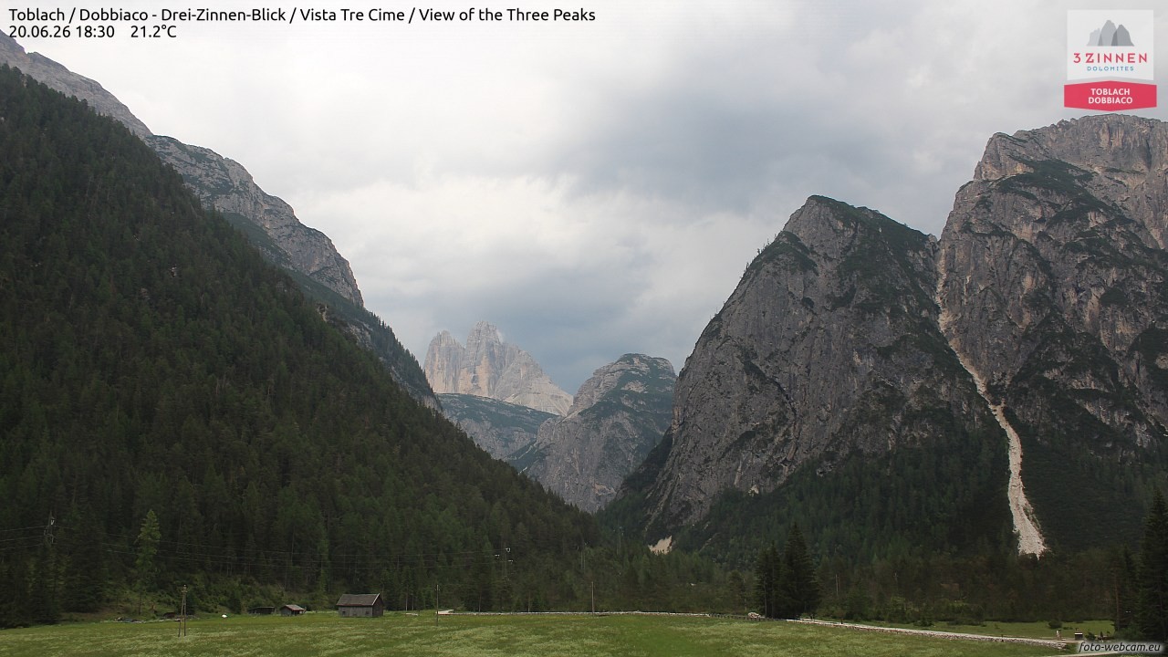 Archiv Foto Webcam Toblach (Drei Zinnen)