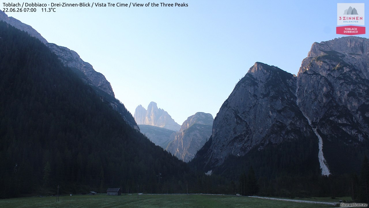 Archiv Foto Webcam Toblach (Drei Zinnen)