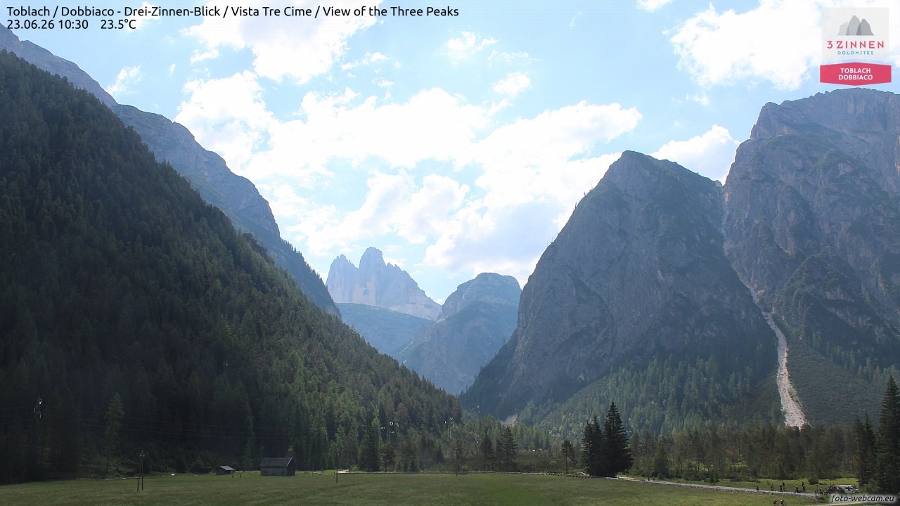 Archiv Foto Webcam Toblach (Drei Zinnen)