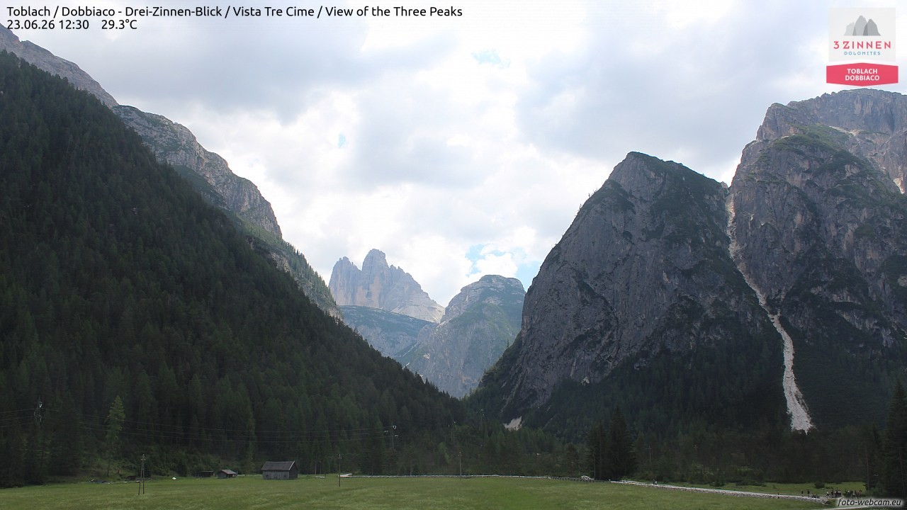 Archiv Foto Webcam Toblach (Drei Zinnen)
