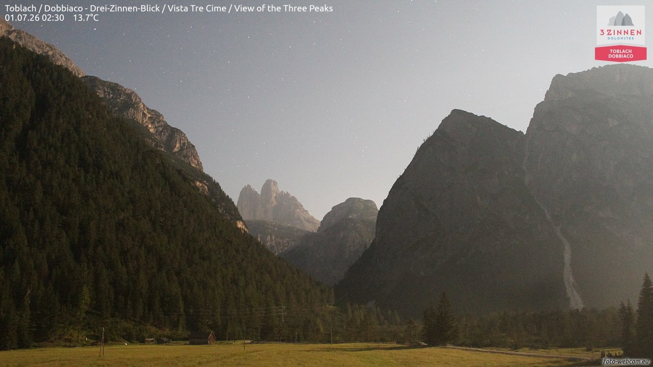 Archived image Webcam Toblach (Pustertal valley)