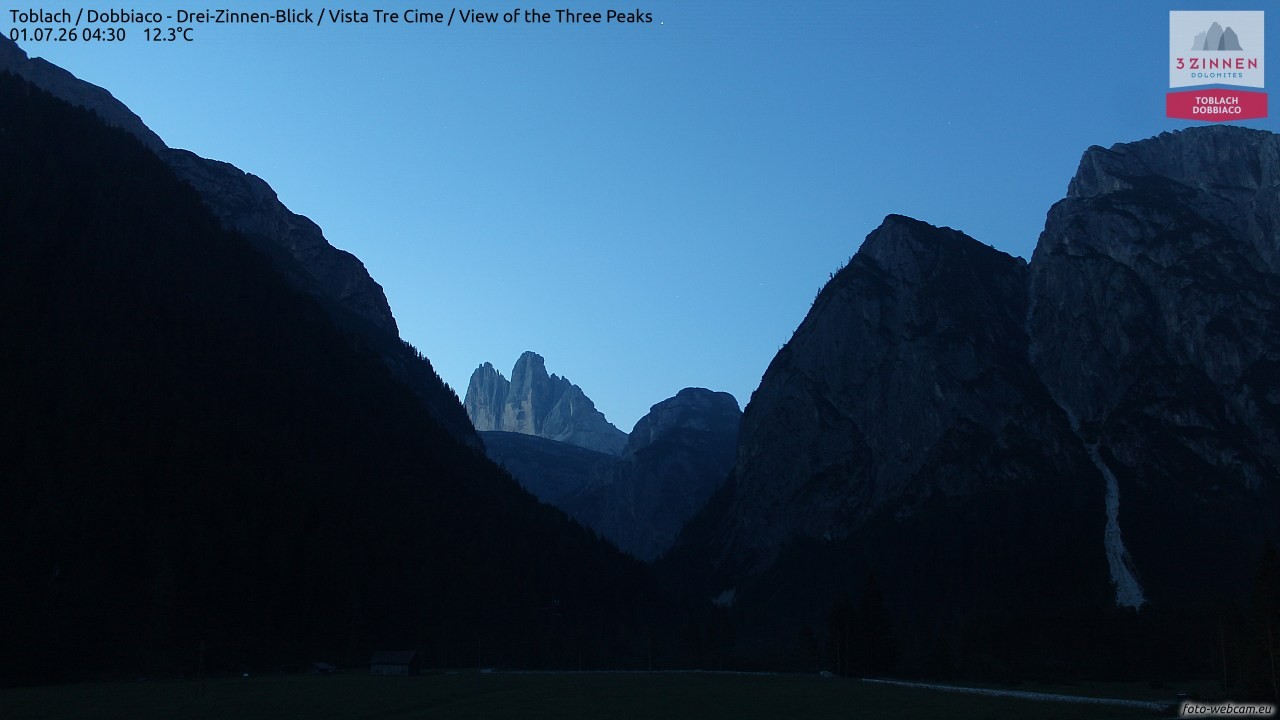 Archived image Webcam Toblach (Pustertal valley)