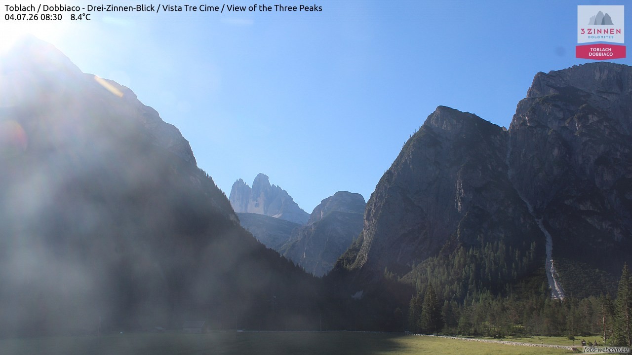 Archiv Foto Webcam Toblach (Drei Zinnen)