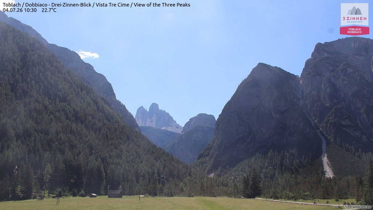 Archiv Foto Webcam Toblach (Drei Zinnen)