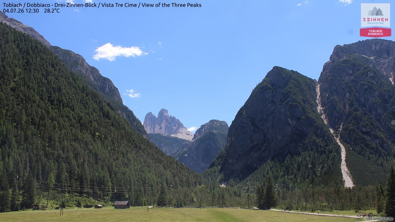 Archiv Foto Webcam Toblach (Drei Zinnen)