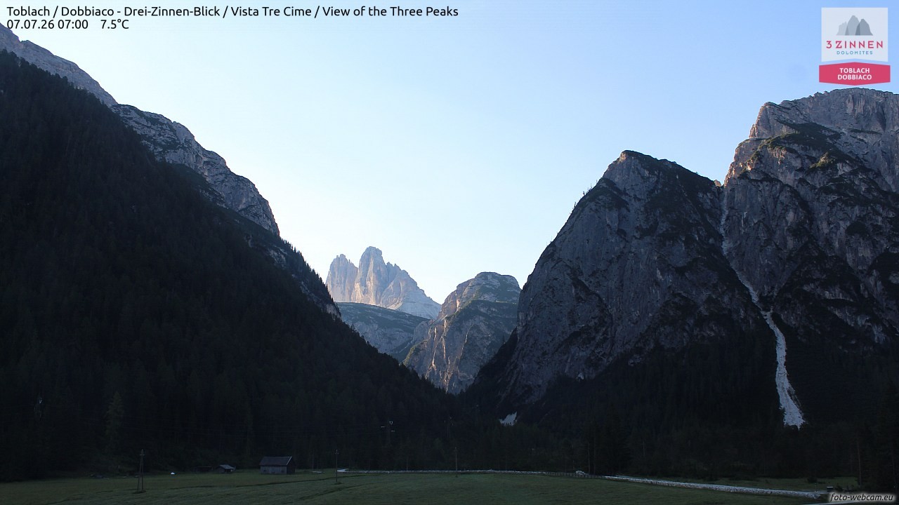 Archiv Foto Webcam Toblach (Drei Zinnen)