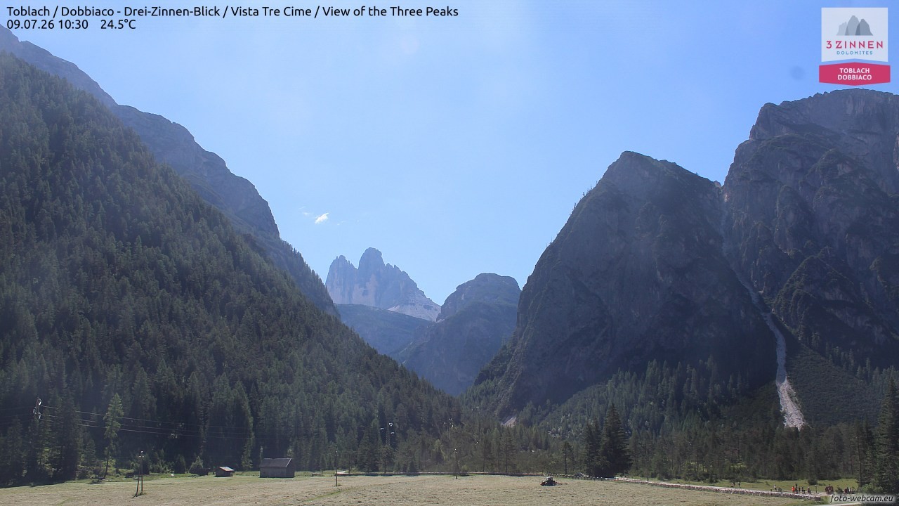 Archiv Foto Webcam Toblach (Drei Zinnen)