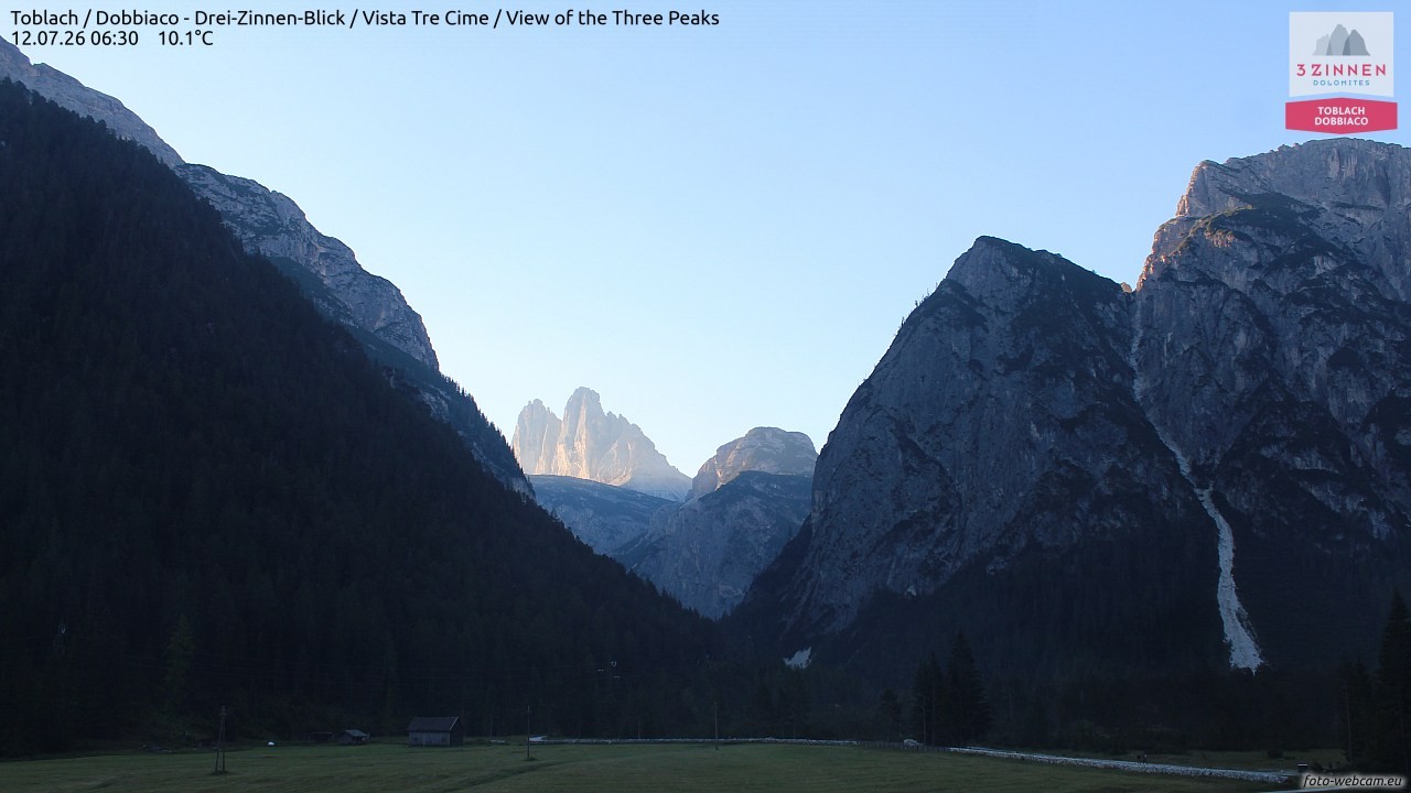 Archiv Foto Webcam Toblach (Drei Zinnen)